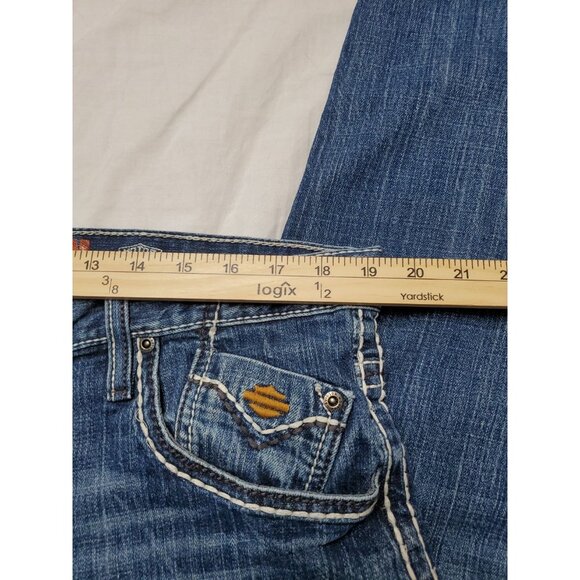 Harley Davidson Men's Jeans Medium Wash Straight Leg Boot Cut Biker Size 38x31 - Picture 11 of 16